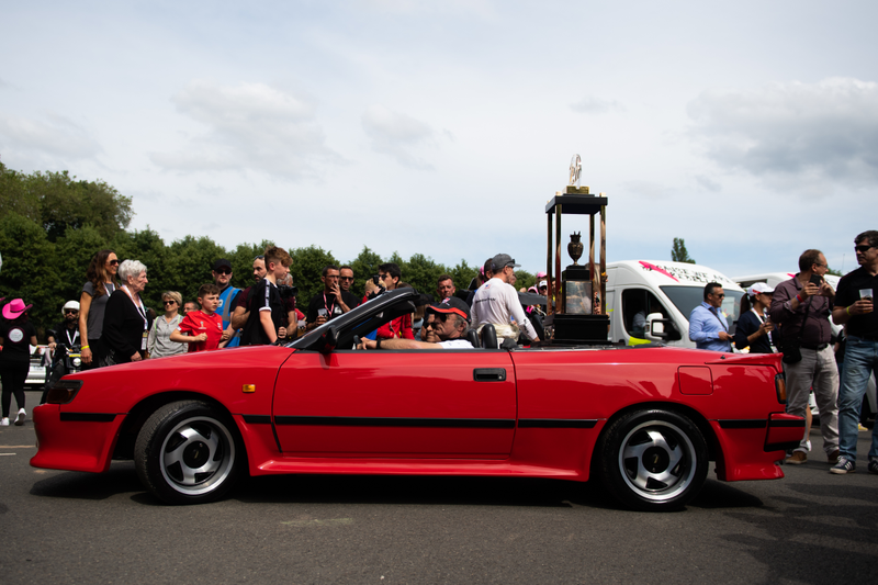 Illustration for article titled Toyota Found This Old Celica Convertible to Haul the Le Mans Trophy and It Rules (Updated)